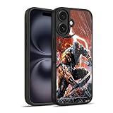 Head Case Designs Officially Licensed Justice League DC Comics Vol. 1 Gods of War Deathstroke Comic Art Gel Armor Case [Military Grade Drop Protection] Compatible with Apple iPhone 16