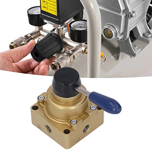 Válvula de Alavanca Manual, 3 Posições, 4 Vias, 1,0 MPa, Pressão Máxima, Válvula de Alavanca Manual