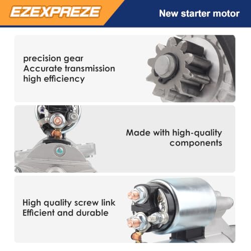 Image of Ezexpreze 6692 New Starter Compatible with Ford Explorer 11-19, Edge 07-18, Flex 09-19, Taurus 08-19 & Lincoln MKZ 13-16, MKX 07-18, MKS 09-16, MKT & Mercury Sable 08-09, 3.5L 3.7L, 12V 1.4KW 10T CCW