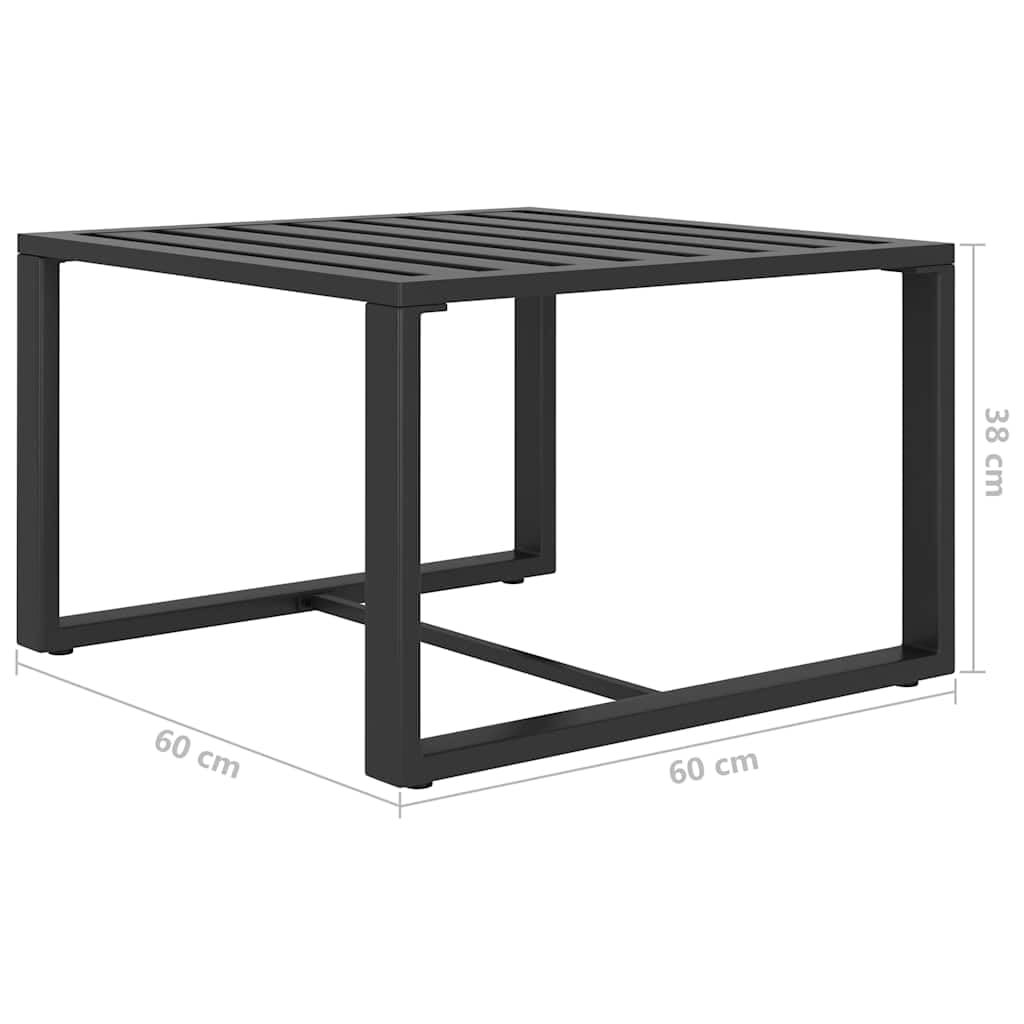 6-częściowy zestaw mebli ogrodowych z poduszkami, aluminium, antracyt, zestaw mebli ogrodowych, zestaw mebli na taras, do ogrodu, na balkon