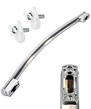 WR12X34310 Refrigerator Stainless Steel Door Handle-Replaces 4960021 AP6994366 PS16220203 EAP16220203- Compatible with GE Appliances Refrigerator（with 2 Pcs WR01X25070 Door Handle Fasteners）