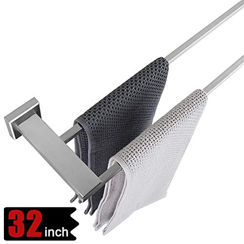 JQK Double Bath Towel Bar, 30 Inch Stainless Steel Towel Rack Bathroom, Towel