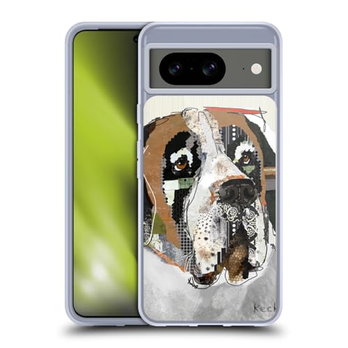 Head Case Designs Officially Licensed Michel Keck Saint Bernard Dogs 2 Gel Case [Military Grade Protection] Compatible with Google Pixel 8 and Compatible with MagSafe
