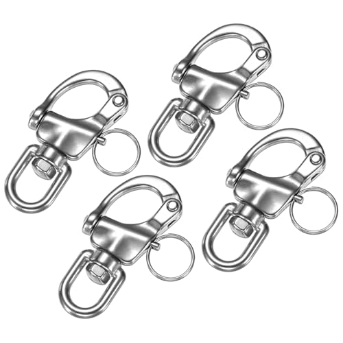 Mousqueton pivotant en acier inoxydable 316 robuste pour gréement et voile