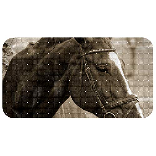 Alfombrilla antideslizante para la tina de los niños en baños con diseño de caballo 2