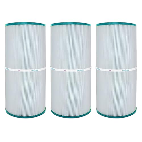 Hurricane Filters - 3 Pack HF7447-04 Advanced Pool Filter Cartridge - Replacement for PA50SV, Unicel C-7447, Filbur FC-1235 - Hayward, Super Star Clear C2000, Sta Rite PRC 50