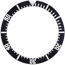 Ewatchparts Bezel Insert Compatible With Omega Watch Seamaster 2221.80, 2531.50, 2532.80 Watch Black