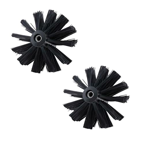 ARMYJY 2 cepillos de limpieza de chimenea, 100/150 mm, herramientas de limpieza de chimenea, cabezales de cepillo de cerdas para conductos de ventilación de limpieza de conductos Cover