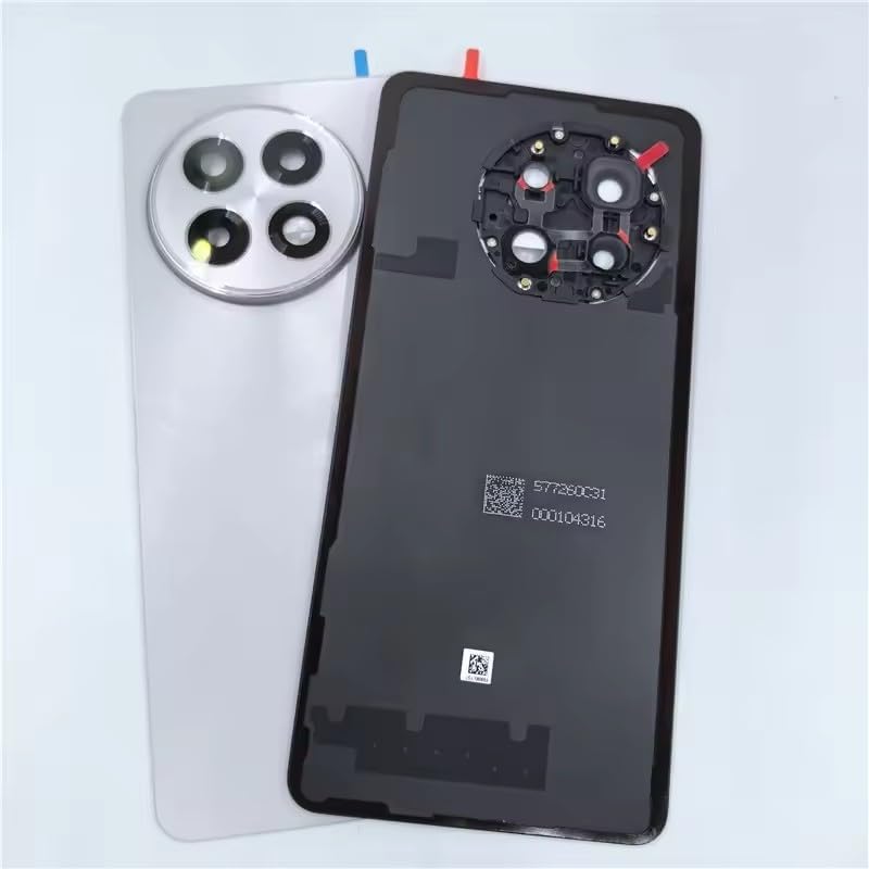 Compatible Rear Glass Panel for OnePlus 13R – Battery Door Back Cover, Battery Back Cover Housing Replacement Part (Black)