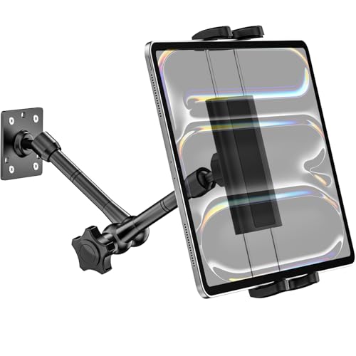 Soporte de pared para tableta base de metal con taladro para quiosco iPad Pro y Galaxy Z Fold