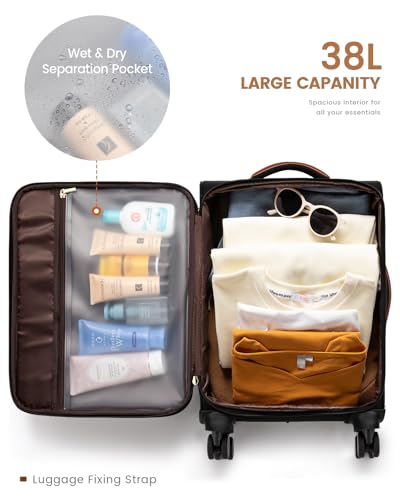 LOVEVOOK 20 Inch Softside Spinner