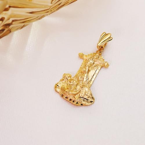 Colgante Virgen de las Angustias Oro 18k 34mm Unisex