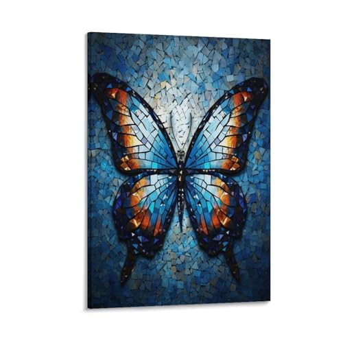 Toile affiche decoRatononion salon chambre papillon magnifique 12x18