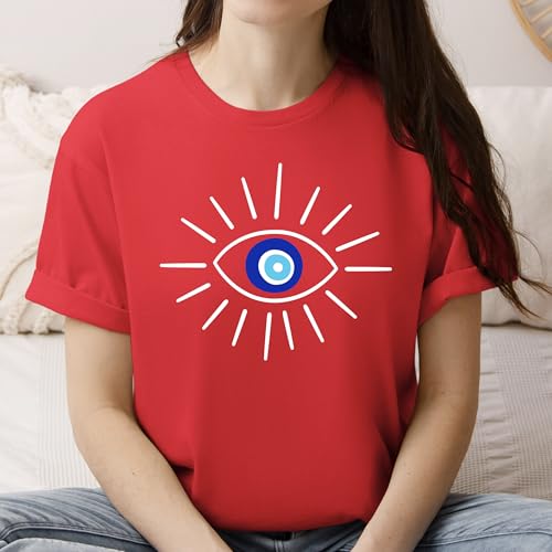 Evil Eye Shirt – Spiritual Protection Tee – Santorini Souvenir – Mystical Travel T-Shirt – Birthday Gift for Mom, Sister, Best Friend2