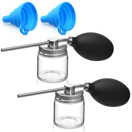 Image of Patelai 4 Pack 2 oz Diatomaceous Earth Powder Duster, Collapsible Funnel