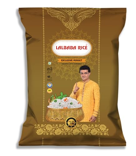 Lalbaba Rice Exclusive Minikit Rice 5 Kg - Sweet, Superior-quality, And Extra Long Grains - Ideal For Daily Home-cooked Delights.