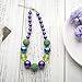 Conjunto de collar y pulsera para niños con cuentas de goma de...