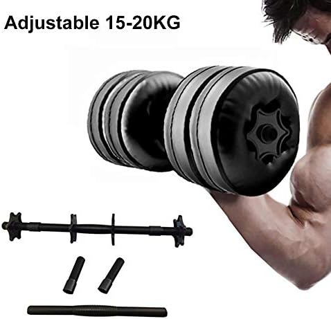Water Filled Dumbbells, Premium Plastic Water-Filled Dumbbells,2 Pack Water Bottle Dumbbells Fitness Exercise Equipment for Sports Weightlifting Home Portable and Adjustable