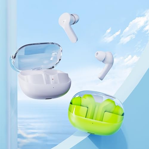 Image of G2 Transparent Earbuds 30 Hours Playtime, Bluetooth 5.3 + ENC, 13mm HD BASS Drivers, IPX5 Sweat-Proof,Built-in Mic for Android & iOS