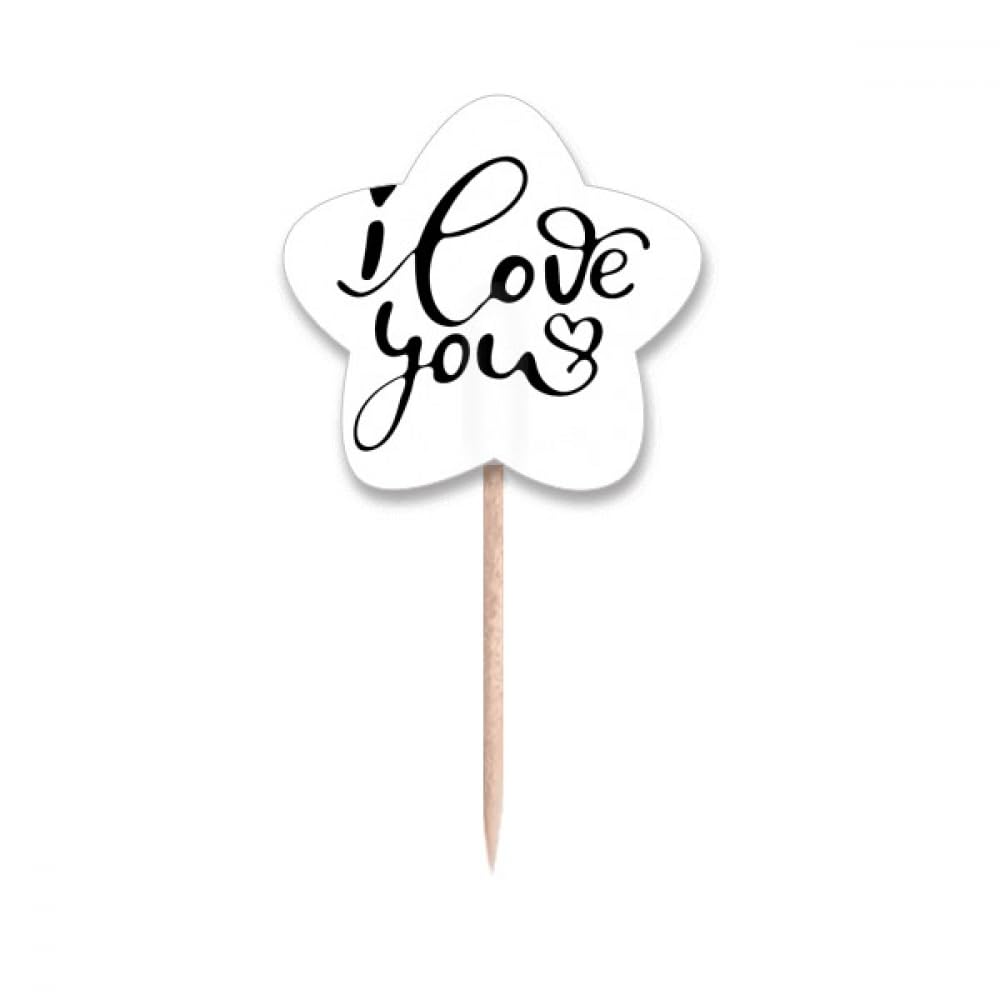 Cure-dents cœur I Love You pour exprimer votre amour lors des repas partagés