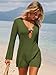 ANRABESS Women Beach Cover Ups 2026 Summer Crochet Knit Swimwear Mesh Bathing Suit Hollow Out Dress Swimsuit Vacation Clothes Green Small