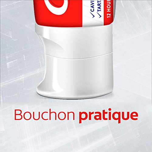 COLGATE - Total Blancheur Zahnpasta, entfernt Plaque und Flecken auf der Oberfläche der Zähne – 12 Stunden Schutz für Zähne, Zunge und Zahnfleisch – 75 ml – 4 Stück – verschiedene Modelle – Bild 8