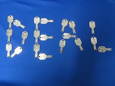 Lot 20 Each Forklift Ignition Key Keys Clark Yale Daewoo Hyster Gradall Jlg