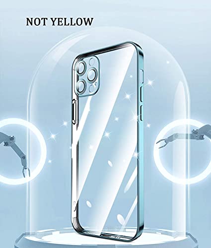 Coque iPhone 12 Pro Max antichoc transparente et or avec bouclier d'objectif renforcé - 7