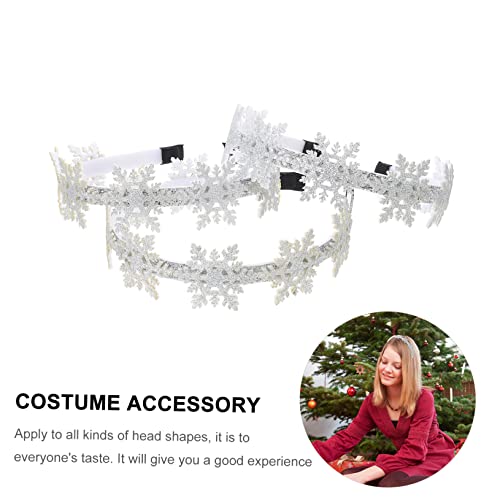Beavorty 6 Pçs Tiara De Floco De Neve De Natal Para Crianças Tiara De Inverno Conjunto De Presépio I