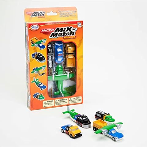 POPULAR PLAYTHINGS Mix or Match Vehicles, Magnetic Toy Play Set, Micro Vehicles Set 2 Cover