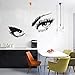 CVG décoration de la Maison Stickers muraux Audrey Hepburn's Yeux Silhouette Autocollant Mural Stickers décor à la Maison Chambre Stickers muraux créatifs