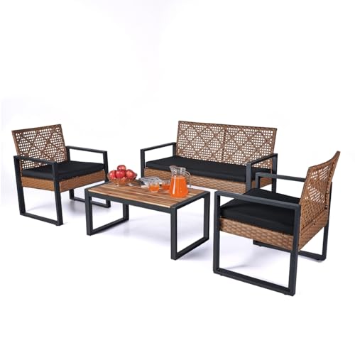 Stylish Wicker Patio Furniture Set for Outdoors