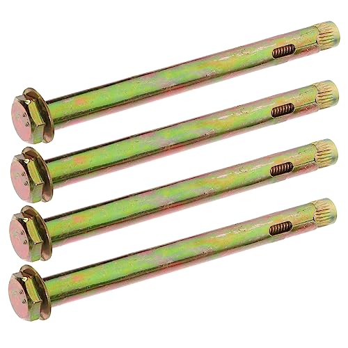 Balacoo M10x150mm Concrete Knurled Anchor Bolts Carbon Steel Anchor Kit for Construction