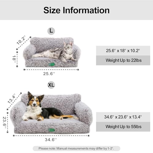 Sofá ortopédico para cães pequenos e médios, cama de gato para gatos internos, cama de animal de est