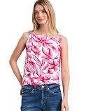 Street One Top Estampado con Hombro Detalle Off White 44