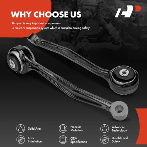 A-Premium 2 x Front Forward Lower Control Arm, with Bushing, Without Ball Joint, Compatible with Cadillac CTS 2014 2015 2016 2017 2018 2019, AWD Only - Image 6