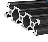 1 pc Noir 2060 V-Slot Aluminium Profil Standard 3D Imprimante Piste Cadre