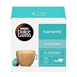 Nescafé Dolce Gusto Flat White Coffee Pods, 16 Capsules (16 Servings)