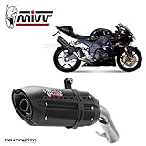KAWASAKI Auspuff ZX-10 R 2004 2005 Suono MIVV Stahl Schwarz