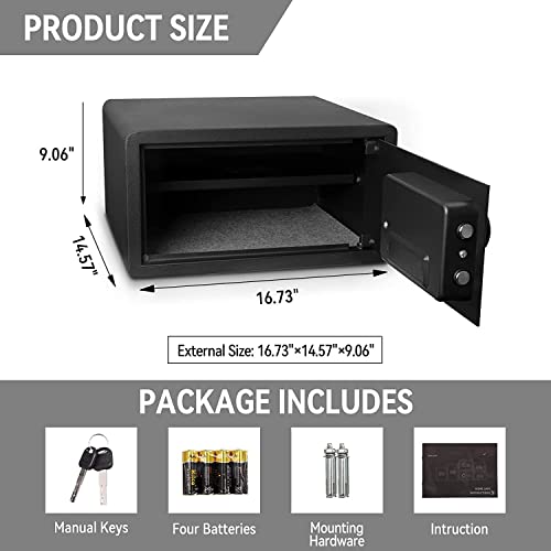 Armoire de sécurité pour bureau et maison CLSDRZC avec clavier programmable - 2