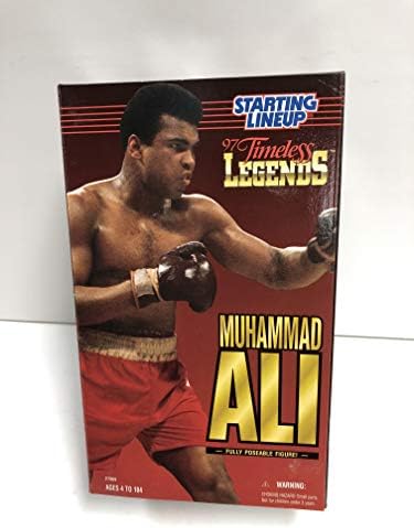 MUHAMMAD ALI 1997 Timeless Legends Starting Line Up fully poseable boxing 12" figure with robe