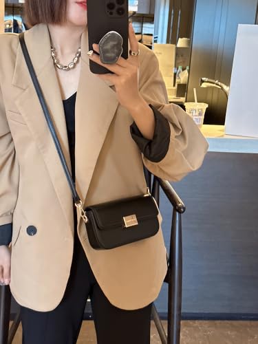 Image of Women's chain crossbody small square bag, fashionable designer mini shoulder bag, women's mobile wallet
