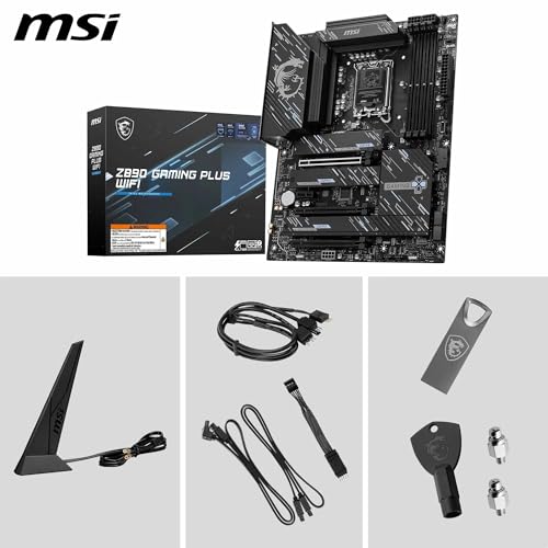 MSI MB Z890 GAMING PLUS WIFI, Z890,LGA1851,4DDR5,3PCI-EX16,1PCI-EX1,4M.2 ,1USB4, 1USB3.2 GEN2 X2 6 MSI MB Z890 GAMING PLUS WIFI, Z890,LGA1851,4DDR5,3PCI-EX16,1PCI-EX1,4M.2 ,1USB4, 1USB3.2 GEN2 X2