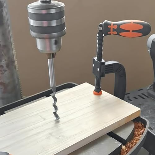 2 Stück Starke Klemme aus Kunststoff, Robust und einfach zu bedienen, Holzbearbeitung G-Klemme, Vielseitige Einsatzmöglichkeiten, G Klemmen, für Werkstückbefestigung (Schwarz)