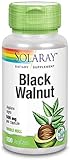 nuez negra  Nogal Negro (Black Walnut Hull) 100 cápsulas de 500 mg de Solaray