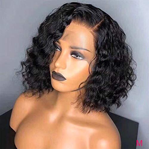 Perruque humaine bouclée premium en cheveux brésiliens remy ondulés de 18 pouces