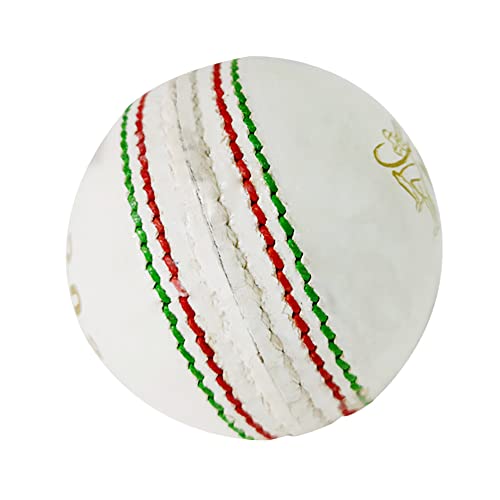 Kosma Set of 2 Leather Cricket Balls, White - Image 2