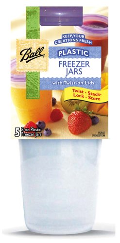 Ball Plastic 8-Ounce Freezer Jars, 5 Pack | Amazon price tracker