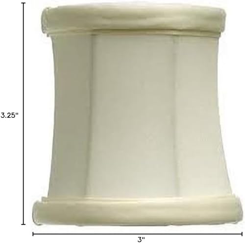 Miniatura 2 de Upgradelights - Pantalla de lámpara de araña de seda con clip de 3 pulgadas