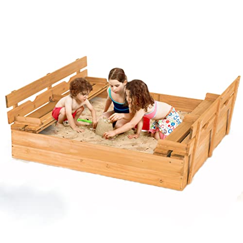 Honey Joy Kids Sandbox with Cover